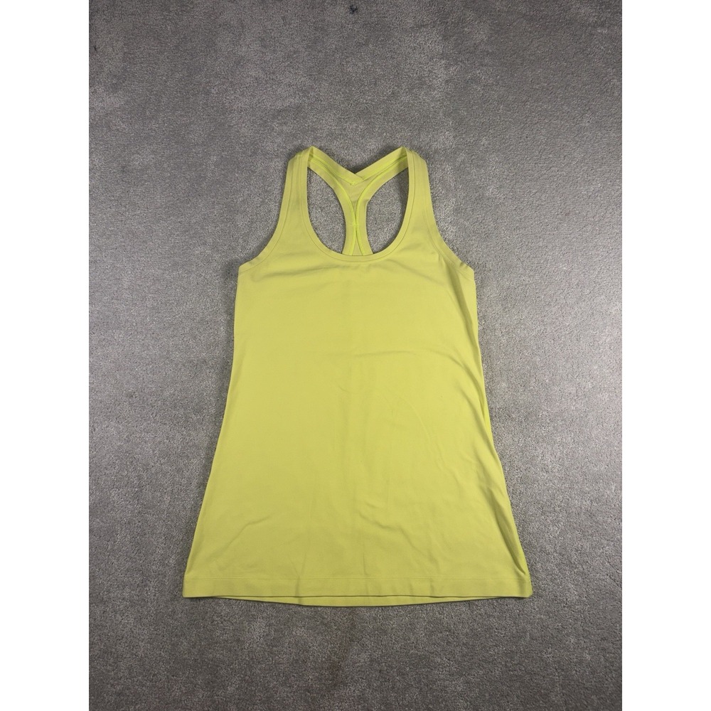 Lululemon Cool Racerback Tank 6 Yellow - Picture 1 of 7